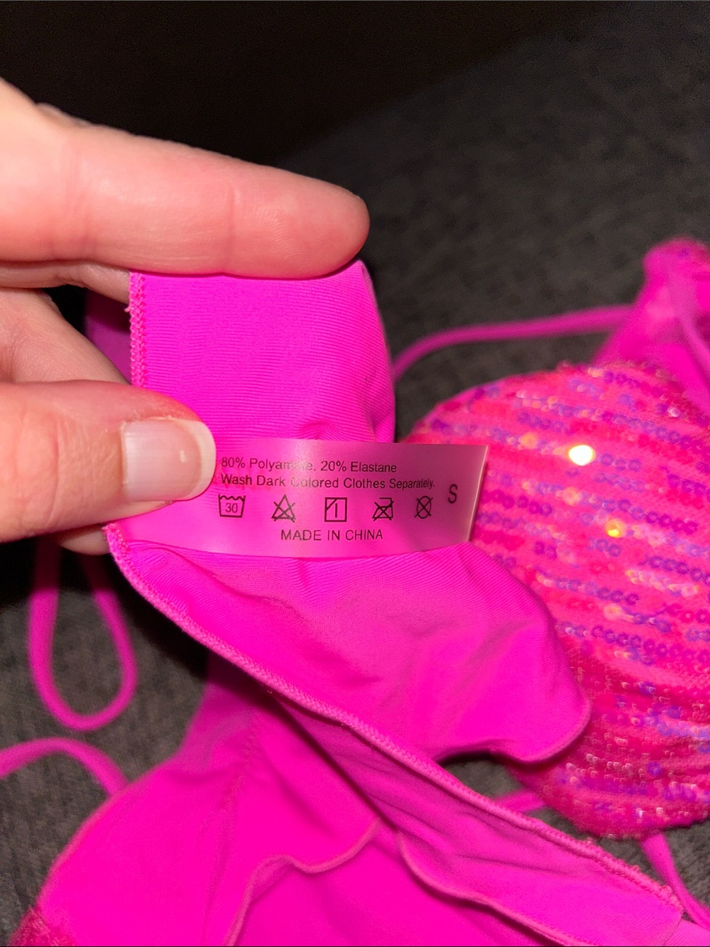 Triangle Sequin Bikini Set - Picture 8 of 10